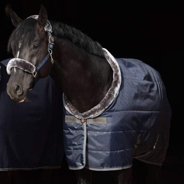 Stalltäcke Show-Line 150g Marinblå/Grå i gruppen Hästtäcken / Stalltäcken hos Horseonline AB (4572521NAGR_r)