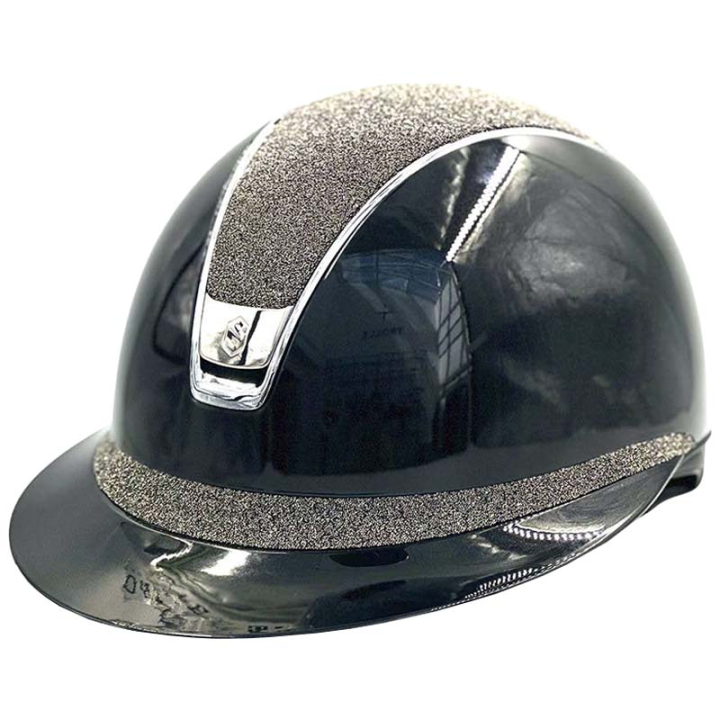 Ridhjälm Miss Shield 2.0 Glossy Chrome Crystal Fabric Metal Eclipse Svart i gruppen Ridutrustning / Ridhjälmar / Solskärm hos Horseonline AB (50312BLACKBLACBA_r)