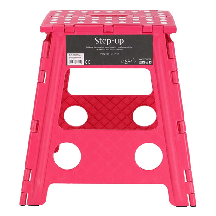 Ihopfällbar Pall Step-Up Fuchsia i gruppen Stall & Hage / Stallutrustning / Stallpallar & Uppsittningspallar hos Horseonline AB (5101FU39FU)