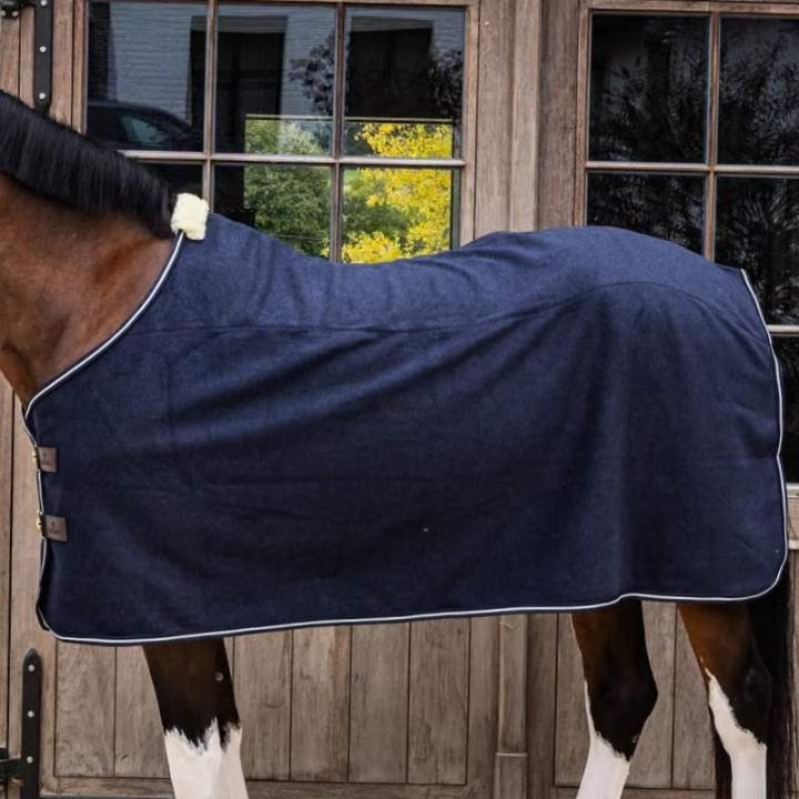 Fleecetäcke Heavy Melange Marinblå i gruppen Hästtäcken / Fleecetäcken hos Horseonline AB (5224303125NA_r)
