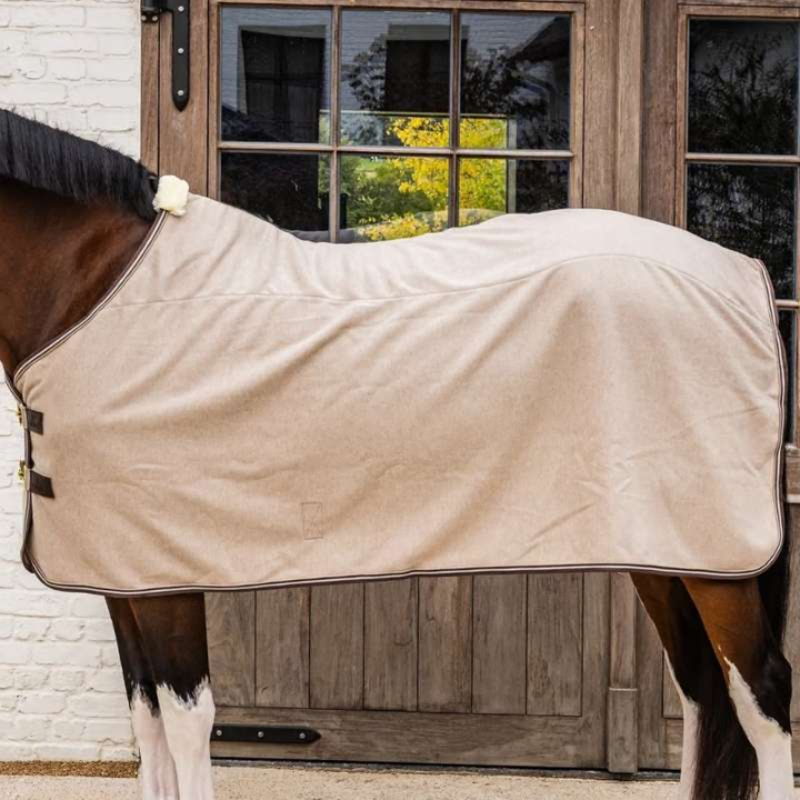 Fleecetäcke Heavy Melange Beige i gruppen Hästtäcken / Fleecetäcken hos Horseonline AB (5224332125BE_r)