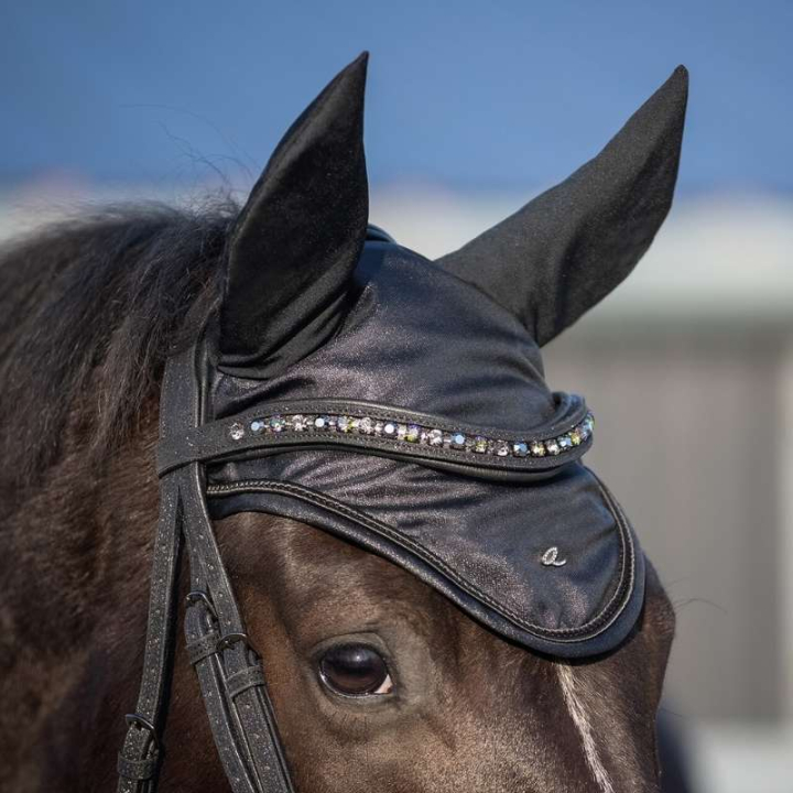 Huva Glitter Collection Svart i gruppen Hästutrustning / Huvor hos Horseonline AB (5575ZW5BA_r)