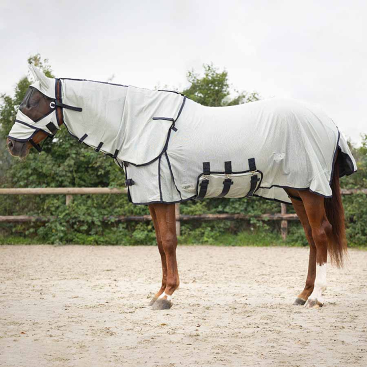 Flugtäcke med Avtagbar Hals och Huva Grå i gruppen Flugskydd / Flugtäcken hos Horseonline AB (6013GS125GR_r)