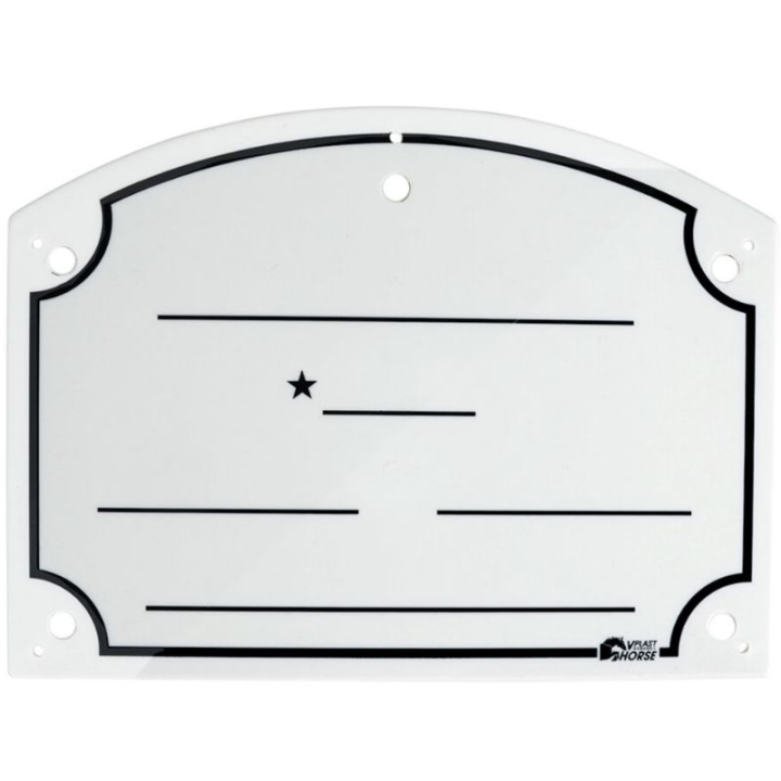 Boxskylt 20x27cm Silver i gruppen Stall & Hage / Stallutrustning / Övrigt hos Horseonline AB (601663SI)