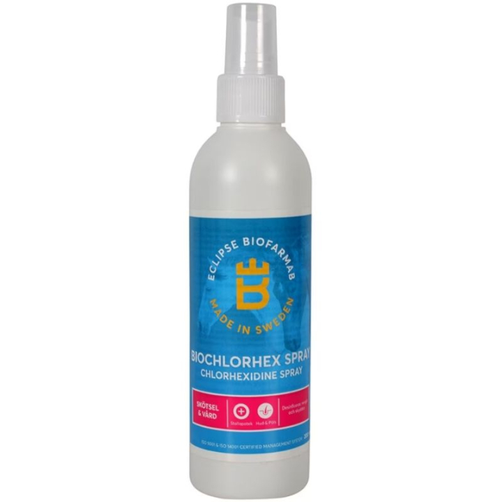 Sårspray BioChlorHex 200 ml i gruppen Skötsel & Vård / Sårvård & Salvor / Sårtvätt & Omslag hos Horseonline AB (601978)