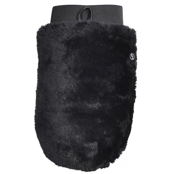 Groominghandske Faux Fur HS Svart i gruppen Skötsel & Vård / Borstar / Groominghandskar hos Horseonline AB (603862BA)