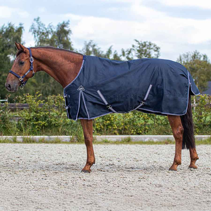 Regntäcke Luxury 0g Marinblå i gruppen Hästtäcken / Utetäcken / Regntäcken hos Horseonline AB (6173NA115nan_r)