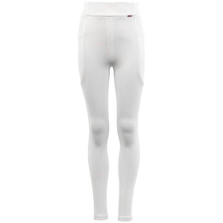 Ridtights Barn/Junior Bitterroot Silicone Full Seat Vit i gruppen Ridkläder / Ridbyxor & Ridtights / Ridtights & Ridleggings hos Horseonline AB (628146W00110WH_r)