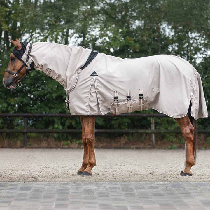 Eksemtäcke Hoodie UV-Protection Beige i gruppen Flugskydd / Flugtäcken hos Horseonline AB (6315BE125BE_r)