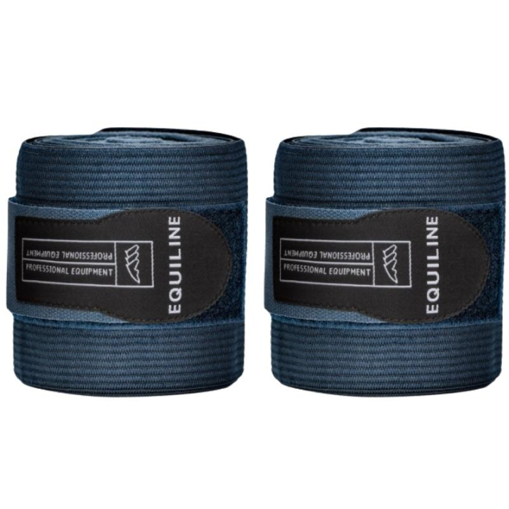 Benlindor Work Bandage Elastisk/Fleece 2-pack Marinblå i gruppen Hästutrustning / Benskydd & Benlindor / Benlindor hos Horseonline AB (7010063-2)