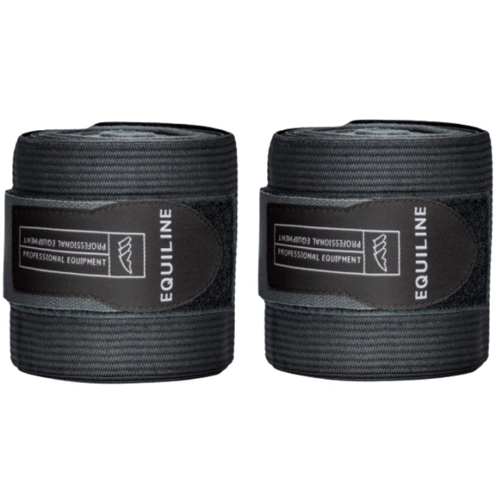 Benlindor Work Bandage Elastisk/Fleece 2-pack Svart i gruppen Hästutrustning / Benskydd & Benlindor / Benlindor hos Horseonline AB (7010063)