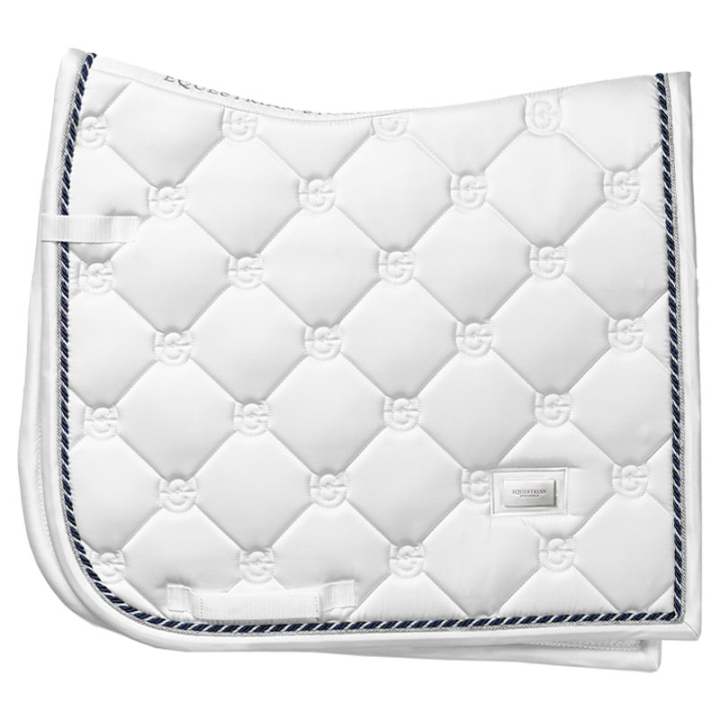 Dressyrschabrak ES White Perfection Silver i gruppen Hästutrustning / Schabrak / Dressyrschabrak hos Horseonline AB (734019280151SI_r)