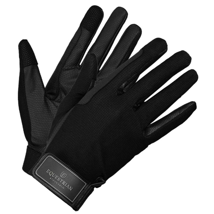 Ridhandskar ES Summer Black Edition i gruppen Ridkläder / Handskar hos Horseonline AB (734020643349BA_r)
