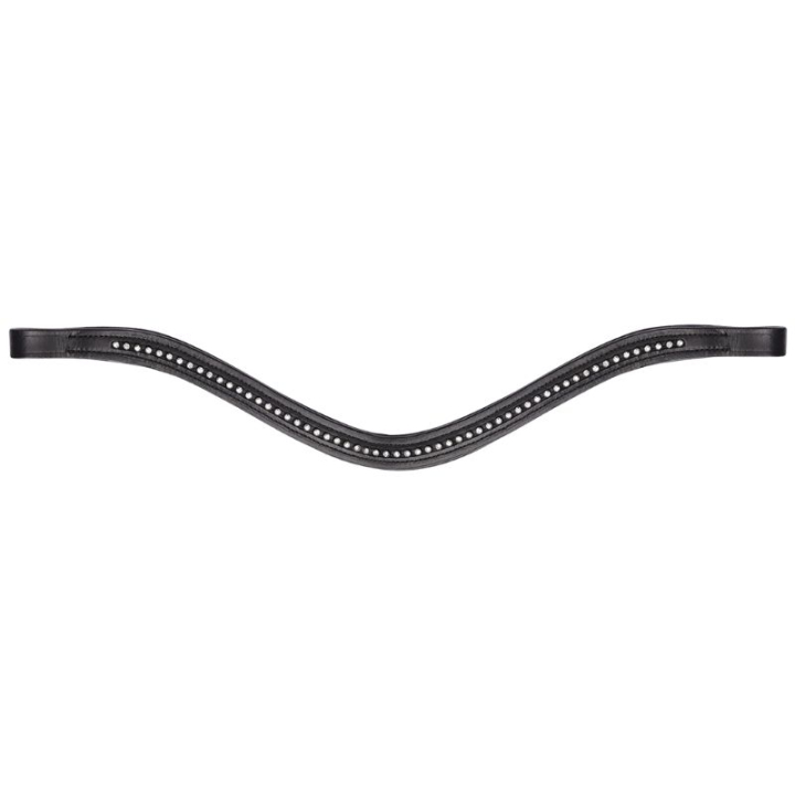 Pannband Diamond Curved Svart/Silver i gruppen Hästutrustning / Träns & Pannband / Pannband hos Horseonline AB (8141301PBASI_r)