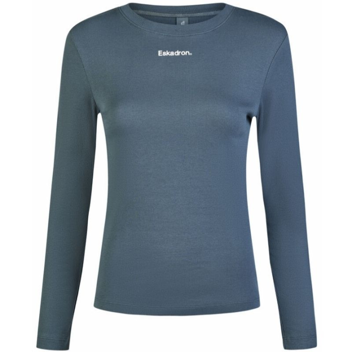 Tröja Rib Longsleeve Classic Sports Grön i gruppen Ridkläder / Ridtoppar & T-shirts hos Horseonline AB (81607611GN_r)