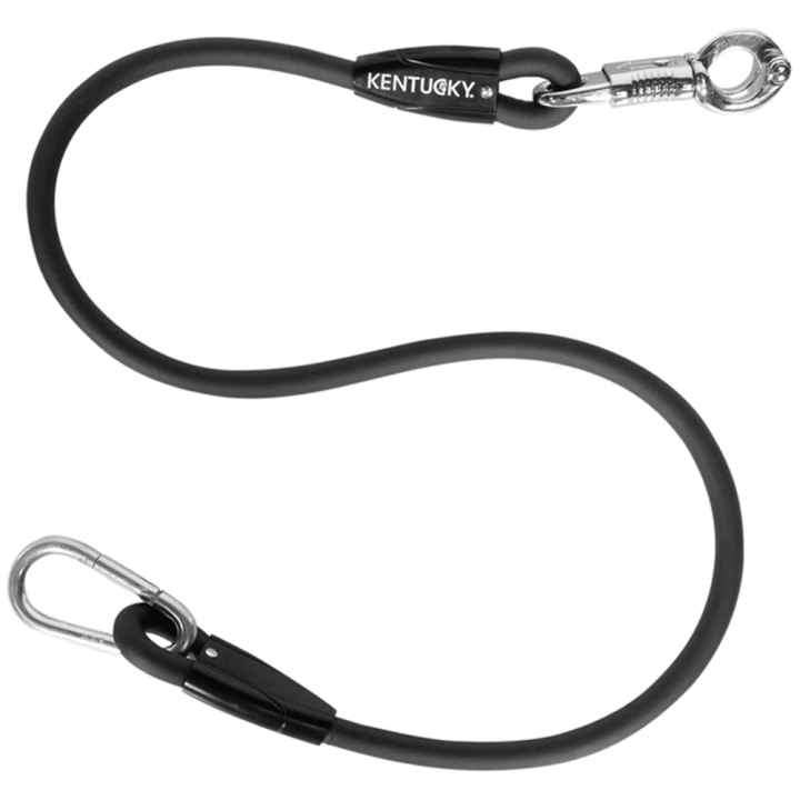 Uppbindningsgrimskaft Box Lead & Cross Silicone Svart i gruppen Hästutrustning / Grimskaft & Transportgrimskaft / Transportgrimskaft hos Horseonline AB (821580155BA_r)