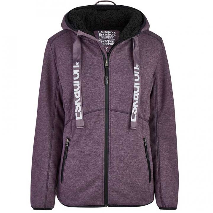 Hoody Zip Ruby Deepberry i gruppen Ridkläder / Tröjor hos Horseonline AB (822684130Li_r)