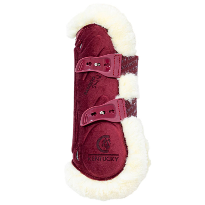 Senskydd Vegan Sheepskin Bamboo Elastic Velvet Vinröd i gruppen Hästutrustning / Benskydd & Benlindor / Senskydd hos Horseonline AB (88106WN_r)