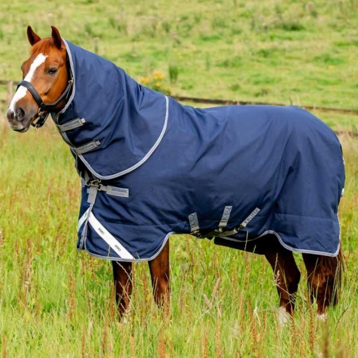 Regntäcke Rhino Plus 1000D 0g Marinblå/Grå/Blå i gruppen Hästtäcken / Utetäcken / Regntäcken hos Horseonline AB (AABP81BJDNAGRBL_r)