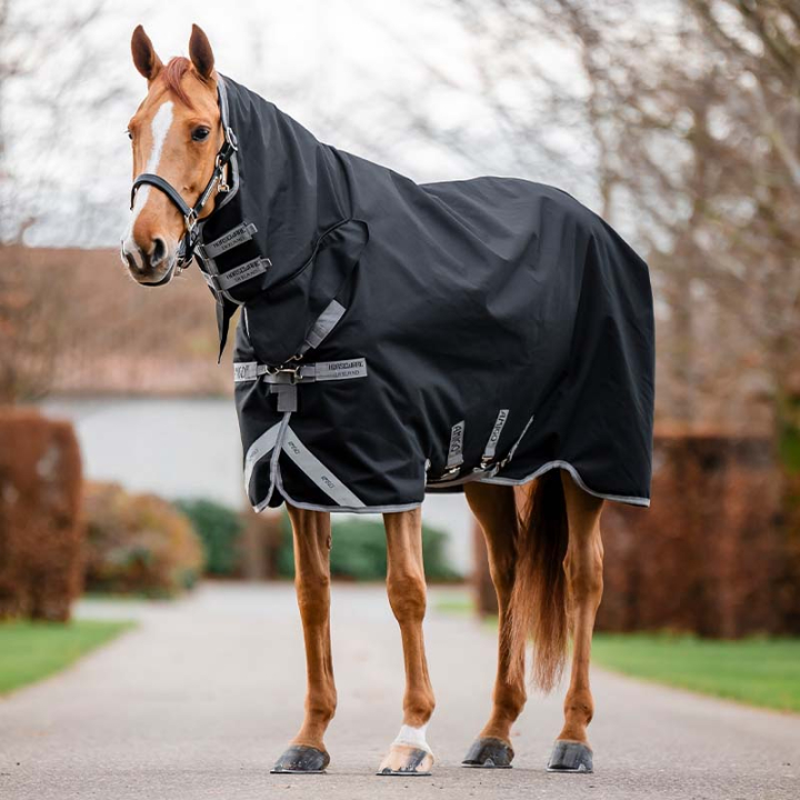 Regntäcke Amigo Integrated 1200D 0g Svart/Grå i gruppen Hästtäcken / Utetäcken / Regntäcken hos Horseonline AB (AAOJL0KJIBAGR_r)