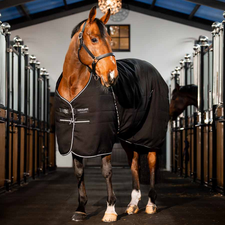 Stalltäcke Rambo 1000D 100g Svart/Grå i gruppen Hästtäcken / Stalltäcken hos Horseonline AB (ABAAA2KJJBAGR_r)