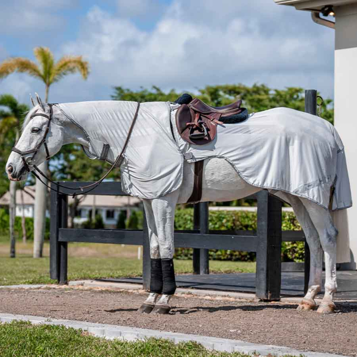 Flugridtäcke Amigo Flyrider Silver/Grå i gruppen Flugskydd / Flugtäcken hos Horseonline AB (AFRE10IJISIGR_r)