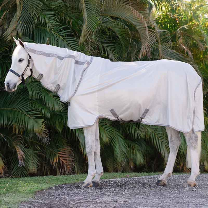 Flugtäcke Amigo Integrated Silver/Grå i gruppen Flugskydd / Täcken hos Horseonline AB (AFRNGSIJISIGR_r)