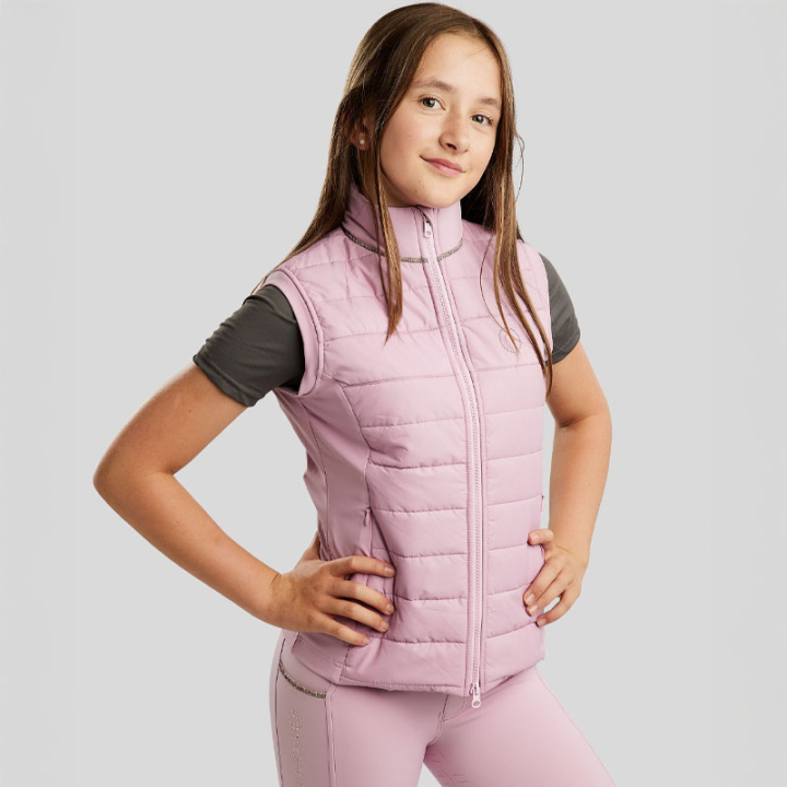 Hybridväst Barn/Junior MoLila Softshell Champagne Crystal Tape Candy Pink i gruppen Ridkläder / Västar hos Horseonline AB (BW4625221PI_r)