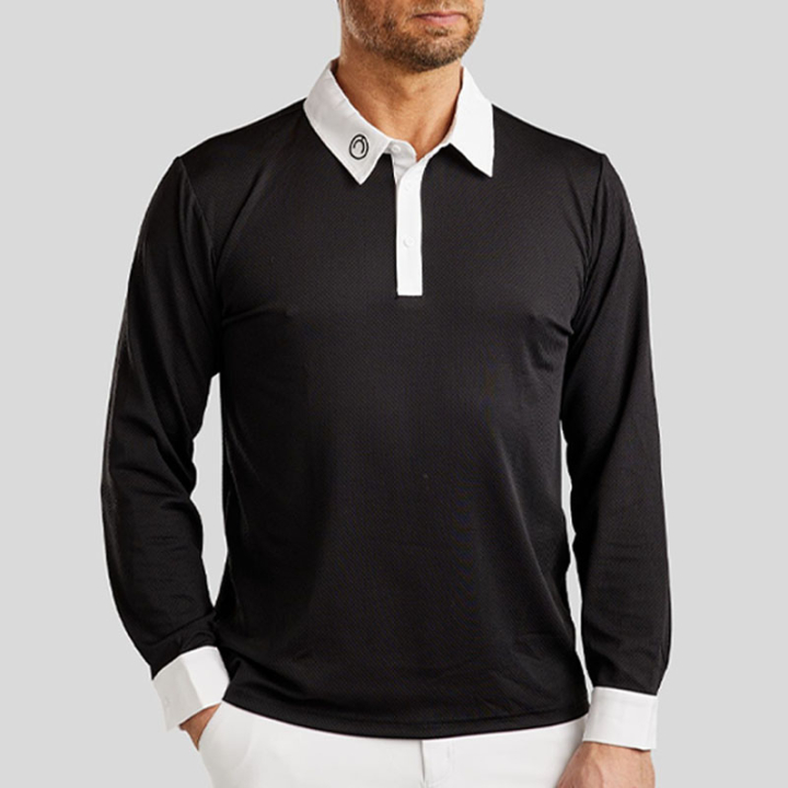 Tävlingströja Herr MoWill Long Sleeve Svart i gruppen Ridkläder / Ridtoppar & T-shirts / Tävlingstoppar hos Horseonline AB (CT34314LBA_r)