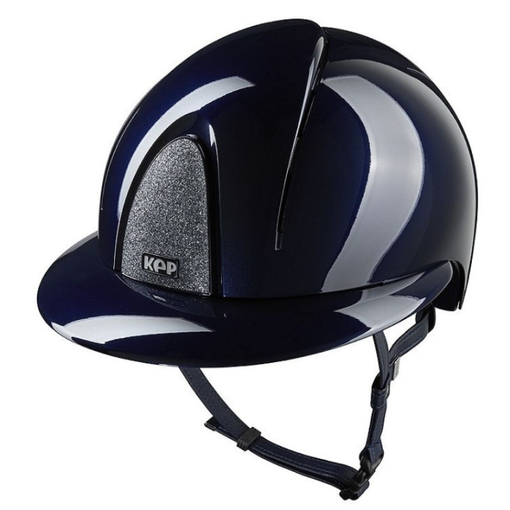 Ridhjälm Smart Nova Metal Polish Polo Star Marinblå/Silver i gruppen Ridutrustning / Ridhjälmar / Solskärm hos Horseonline AB (E54367L0NASI_r)