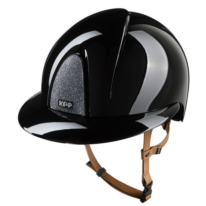 Ridhjälm Smart Nova Metal Polish Polo Star Beige Strap Svart/Silver i gruppen Ridutrustning / Ridhjälmar / Solskärm hos Horseonline AB (E54371B0BASI_r)