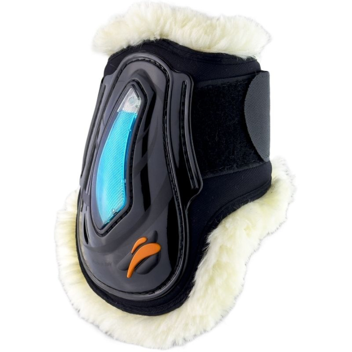 Strykkappor eAirshock Velcro Fluffy Svart i gruppen Hästutrustning / Benskydd & Benlindor / Bakbensskydd hos Horseonline AB (EAIRRLNASVBA_r)