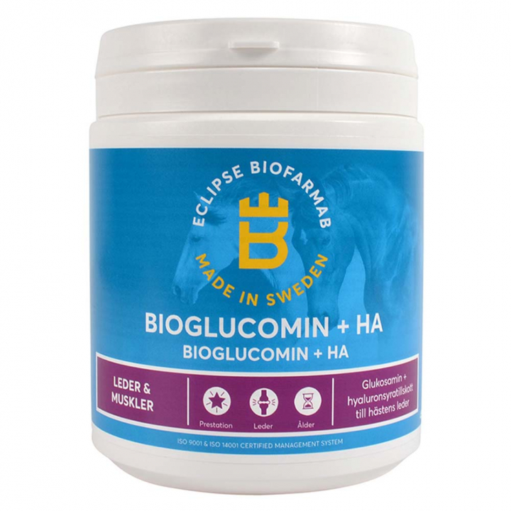 BioGlucomin+HA 450g i gruppen Fodertillskott / Fodertillskott häst / Leder hos Horseonline AB (H12010)
