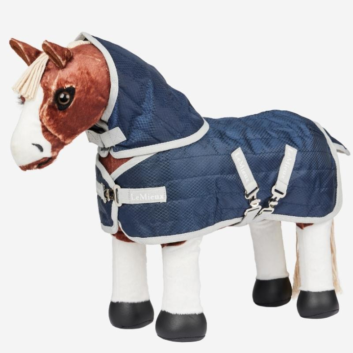 Stalltäcke Toy Pony Stable-Tek Marinblå i gruppen Käpphästar & Leksakshästar / Utrustning till Leksakshäst hos Horseonline AB (IT037420NA)