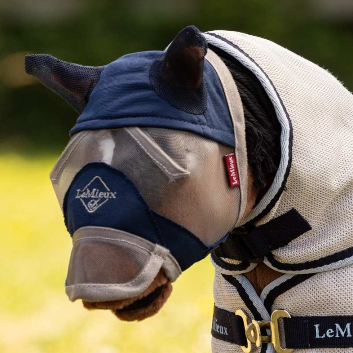 Flughuva Toy Pony Grå/Marinblå i gruppen Käpphästar & Leksakshästar / Utrustning till Leksakshäst hos Horseonline AB (IT041240NABA)