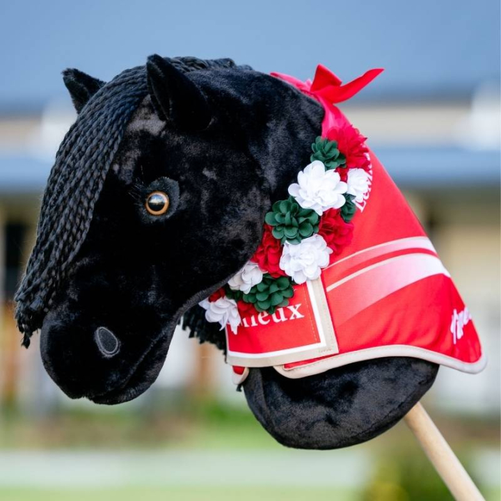 Tävlingstäcke till Käpphäst Winners Röd i gruppen Käpphästar & Leksakshästar / Utrustning till Käpphäst hos Horseonline AB (IT071140RE)