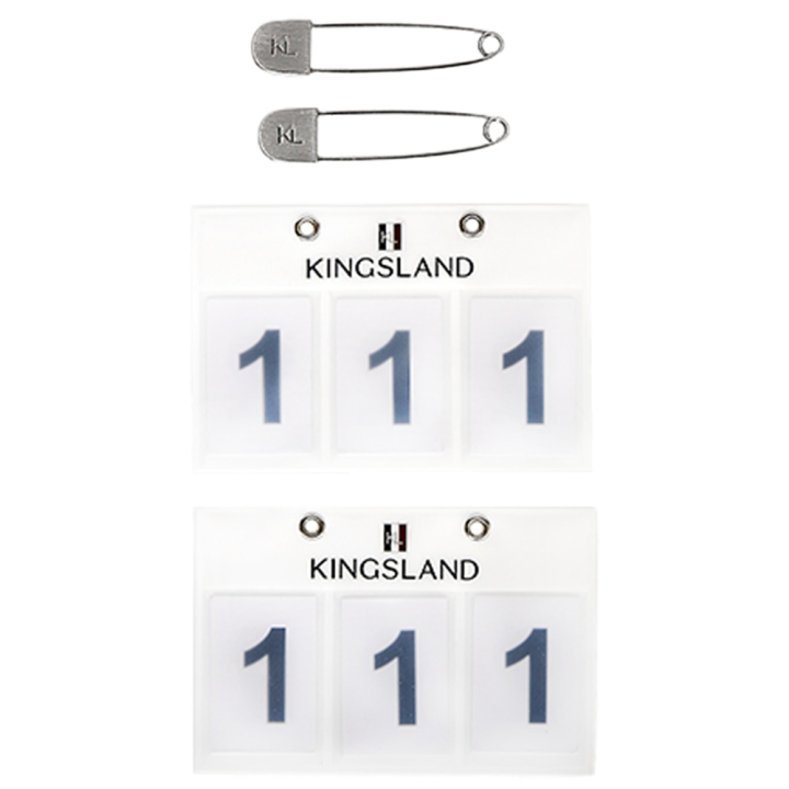 Nummerlapp Classic 2-pack Vit i gruppen Hästutrustning / Tillbehör / Nummerlappar hos Horseonline AB (KLC-HG-730VI-ONESIZE)