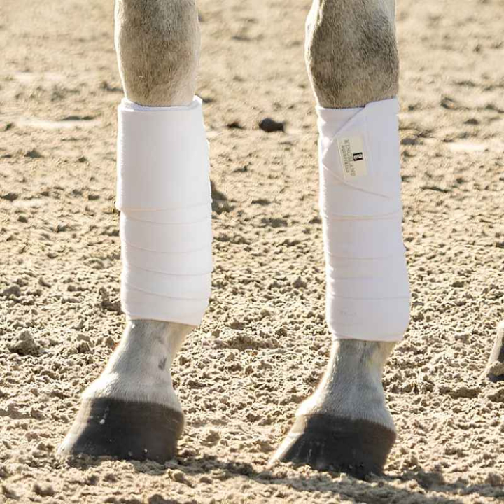 Fleecelindor Classic 2-pack Vit i gruppen Hästutrustning / Benskydd & Benlindor / Benlindor hos Horseonline AB (KLC-HG-759VI-ONESIZE)