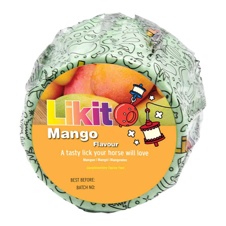 Slicksten Mango Refill med Hål 650g i gruppen Fodertillskott / Fodertillskott häst / Saltstenar & Slickstenar hos Horseonline AB (LIKB2MA-650)
