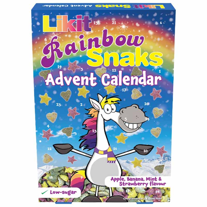 Adventskalender Hästgodis Rainbow Snaks 200g i gruppen Skötsel & Vård / Hästgodis hos Horseonline AB (LIKITADST-200)