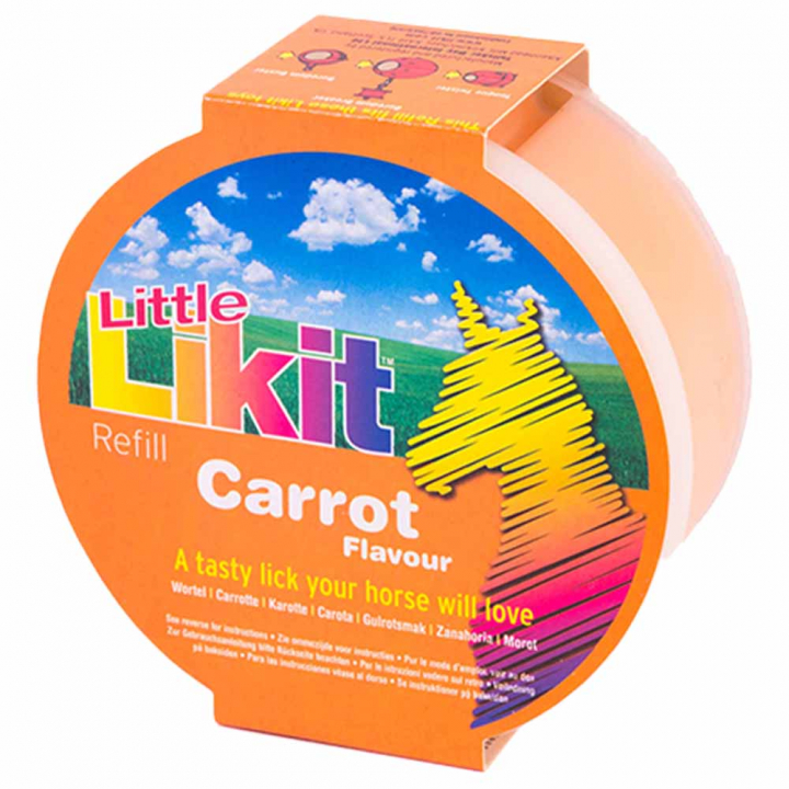 Slicksten Little Carrot Refill utan Hål 250g i gruppen Fodertillskott / Fodertillskott häst / Saltstenar & Slickstenar hos Horseonline AB (LIKLLCAEU-250)