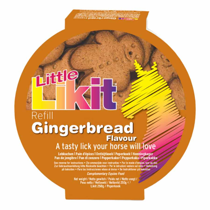 Slicksten Little Gingerbread Refill 250g i gruppen Fodertillskott / Fodertillskott häst / Saltstenar & Slickstenar hos Horseonline AB (LIKLLGB-250)