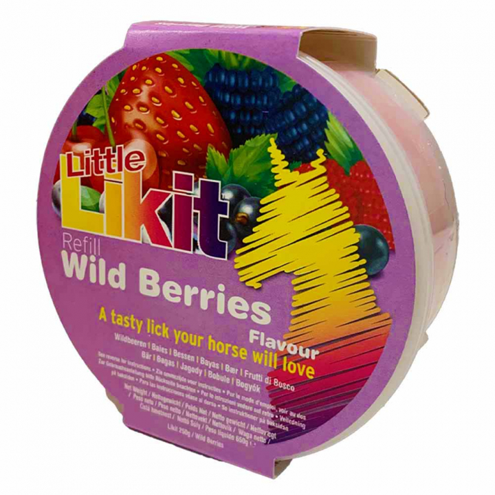 Slicksten Little Wild Berries Refill utan Hål 250g i gruppen Fodertillskott / Fodertillskott häst / Saltstenar & Slickstenar hos Horseonline AB (LIKLLWB-250)