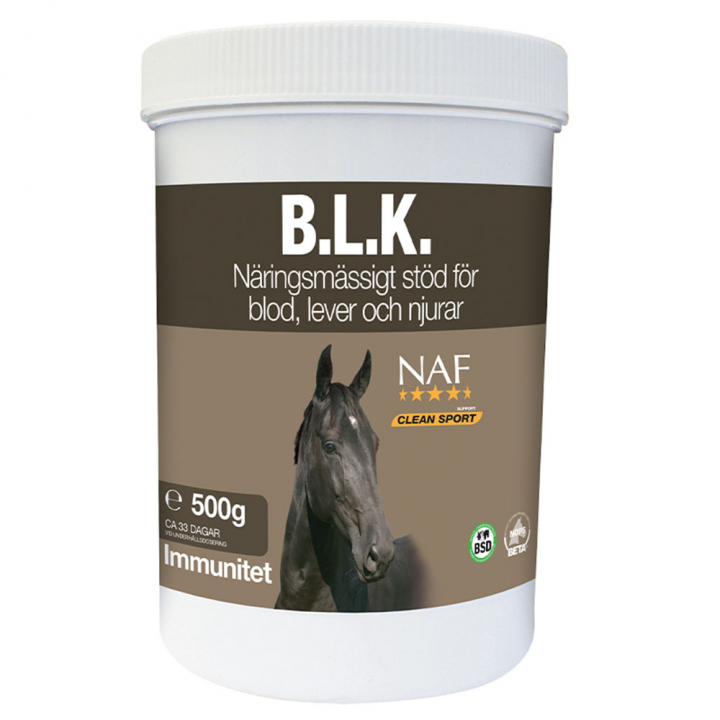 BLK Näringsstöd Pulver 500g i gruppen Fodertillskott / Fodertillskott häst / Immunförsvar hos Horseonline AB (NAF10805)
