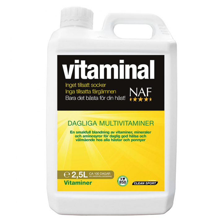 Vitaminal 2.5L i gruppen Fodertillskott / Fodertillskott häst / Vitaminer & Mineraler hos Horseonline AB (NAF130625-2_5L)