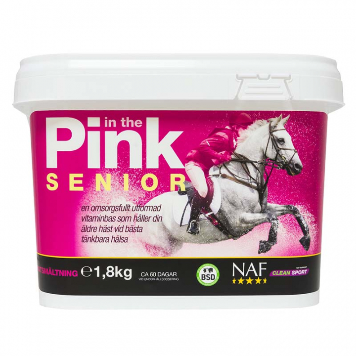 In the Pink Senior 1.8kg i gruppen Fodertillskott / Fodertillskott häst / Mage & Matsmältning hos Horseonline AB (NAF19007-1_8KG)