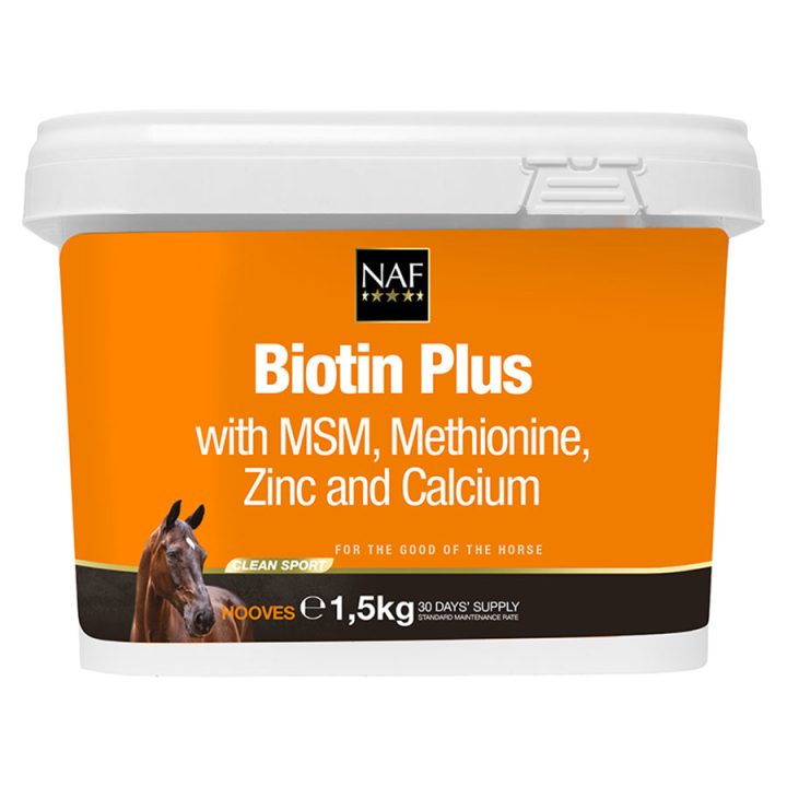 Biotin Plus 1.5kg i gruppen Fodertillskott / Fodertillskott häst / Hovar hos Horseonline AB (NAF2915-1_5KG)