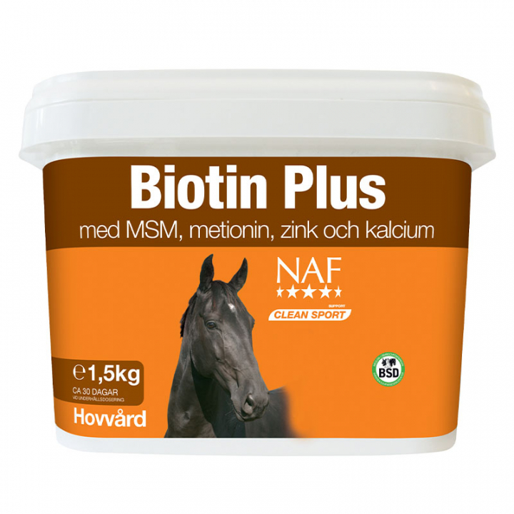 Biotin Plus i gruppen Fodertillskott / Fodertillskott häst / Hovar hos Horseonline AB (NAF2915_r)