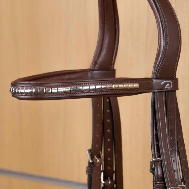 Pannband Silver Clincher New English Collection Brun i gruppen Hästutrustning / Träns & Pannband / Pannband hos Horseonline AB (NE02LBr_r)