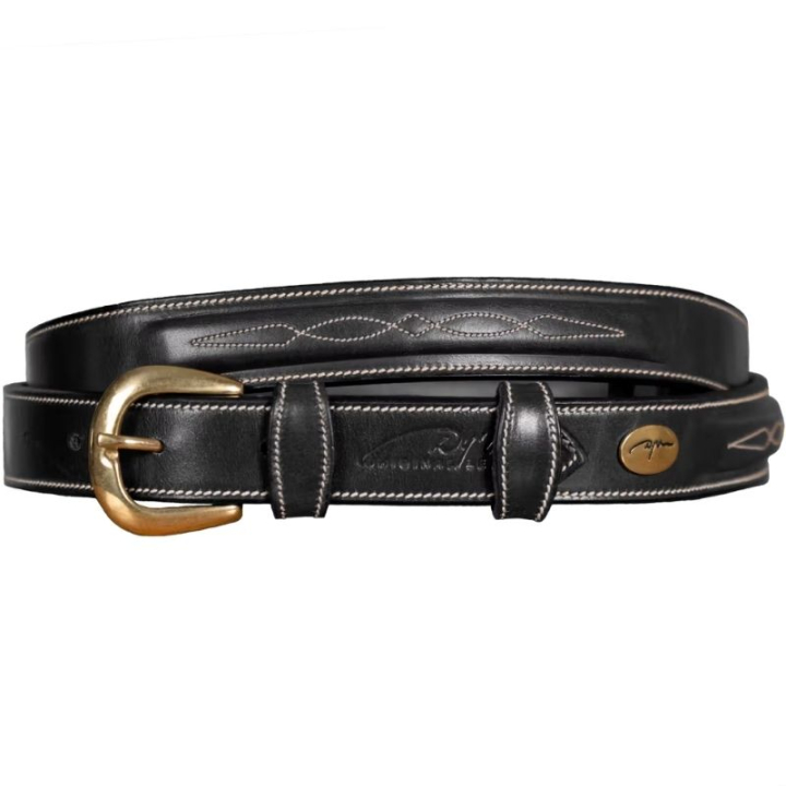 Skärp Fancy Leather Svart i gruppen Ridkläder / Accessoarer / Skärp hos Horseonline AB (RI19BBL10BA_r)